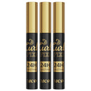 3-Piece Colorful 3D Silk Fiber Waterproof Mascara Set (Blue, Green, Purple)