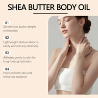 Lightweight Shea Butter Moisturizing Body Oil for Dry Skin