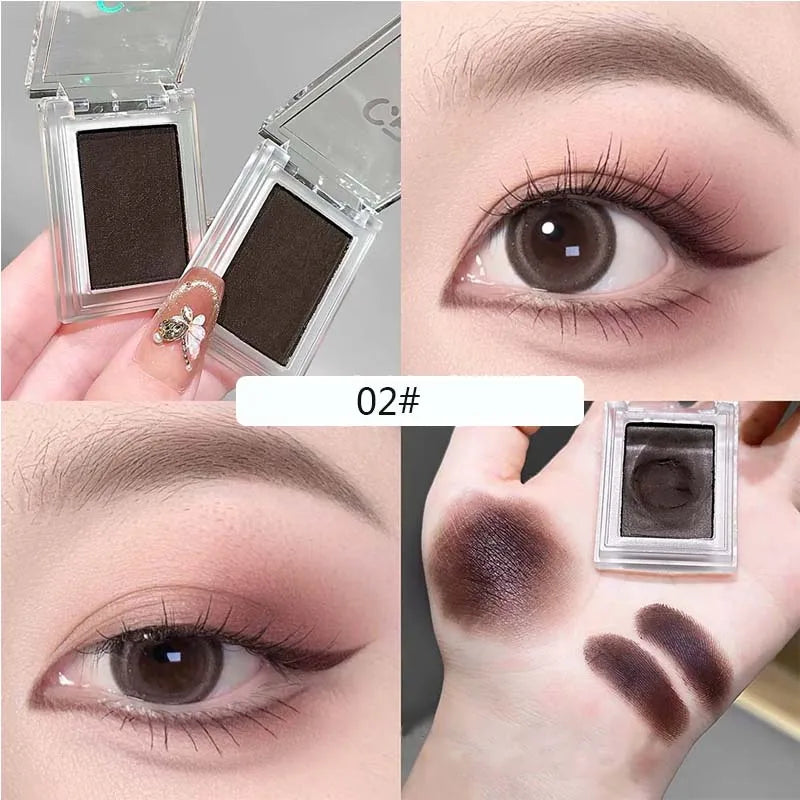 Single Eyeshadow & Eyeliner Cream High Pigment Reddish Brown Tint Eyeliner Long Lasting Waterproof Shimmer Eyeshadow Eye Makeup