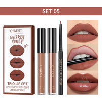 3pcs Matte Liquid Lipstick and Lip Liner Set