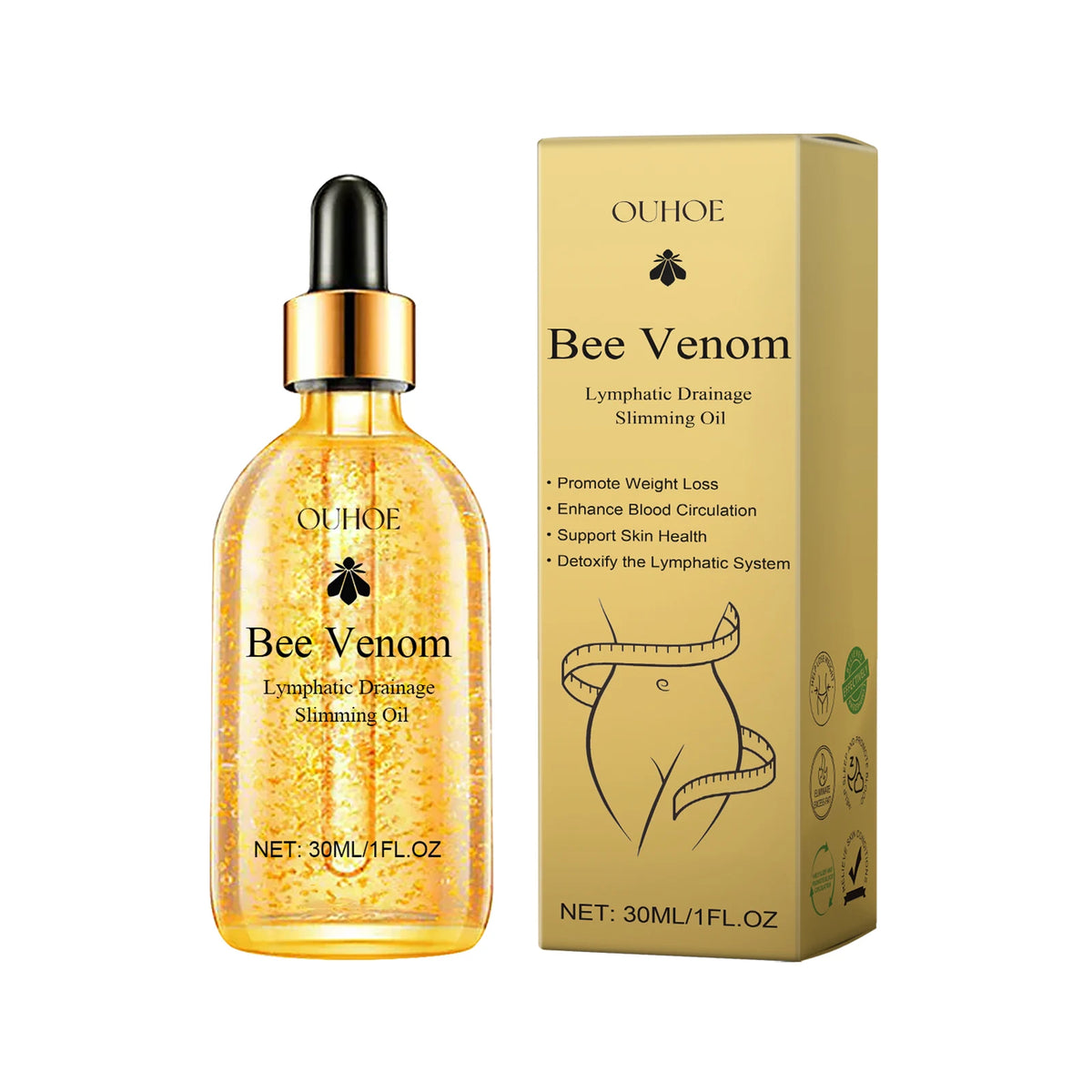 Bee Venom Slimming and Lymphatic Drainage Body Massage Oil