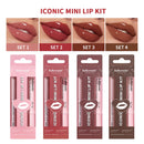3-Piece Waterproof Matte Lipliner and Lipstick Set