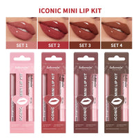 3-Piece Waterproof Matte Lipliner and Lipstick Set