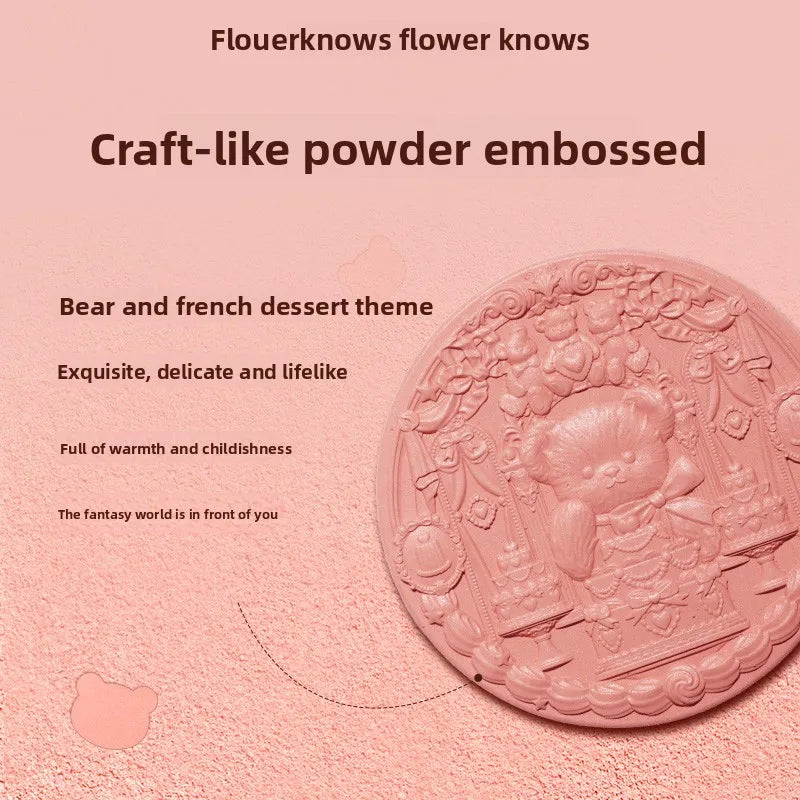 Sweetie Bear Silk Satin Matte Blush Powder