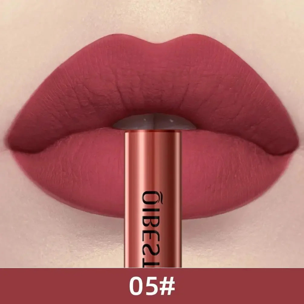1 PC matte lipstick, non stick to cup, waterproof and long-lasting, whitening and non fading