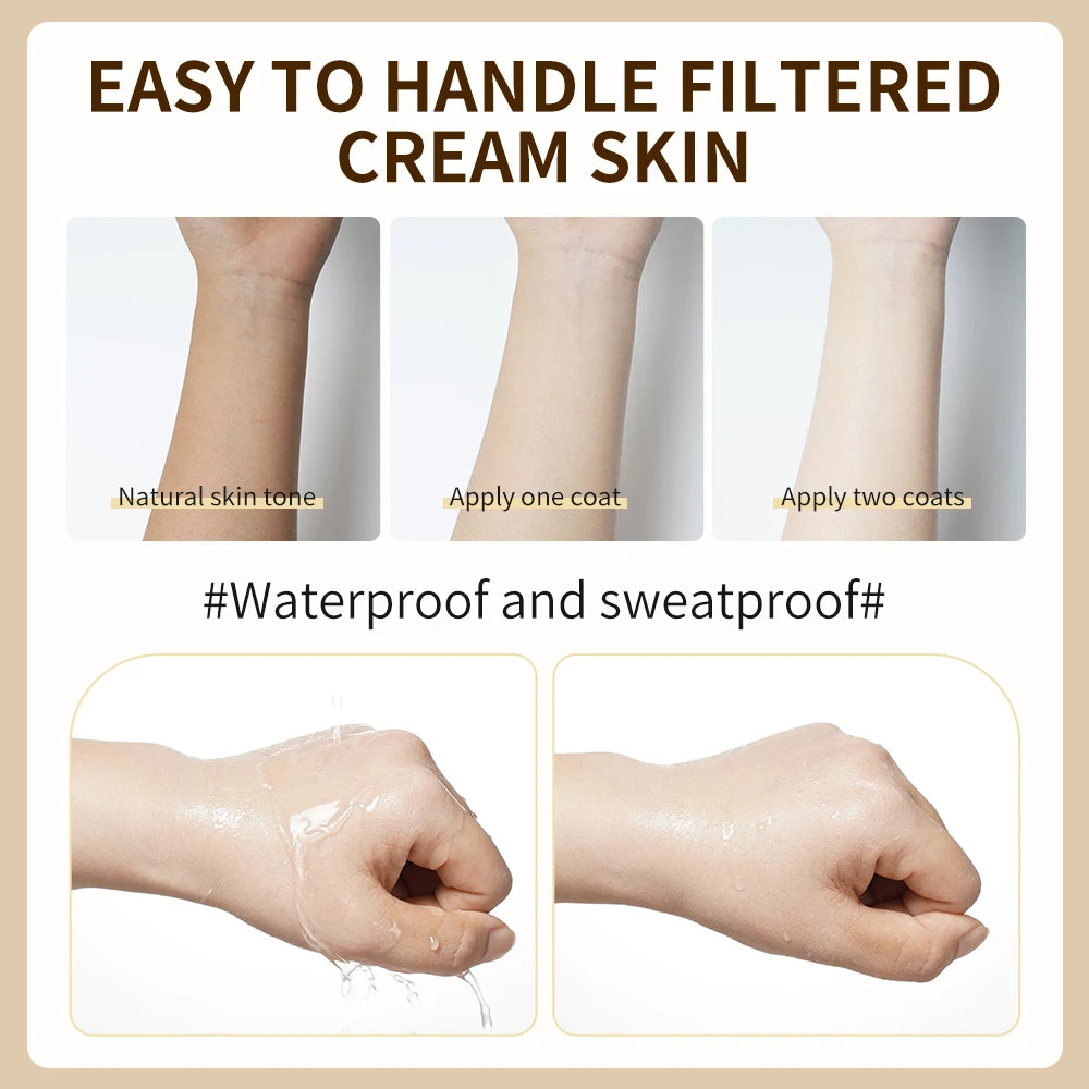 Rapid Whitening Avocado Body Foundation and Moisturizing Concealer Cream