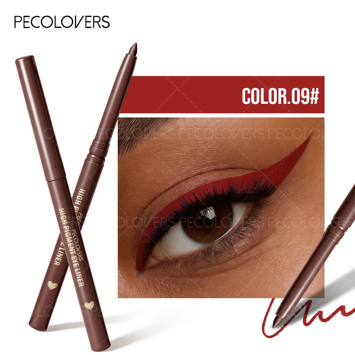 Long-Lasting Waterproof Matte Eyeliner Pencil with Ultra-Fine Tip