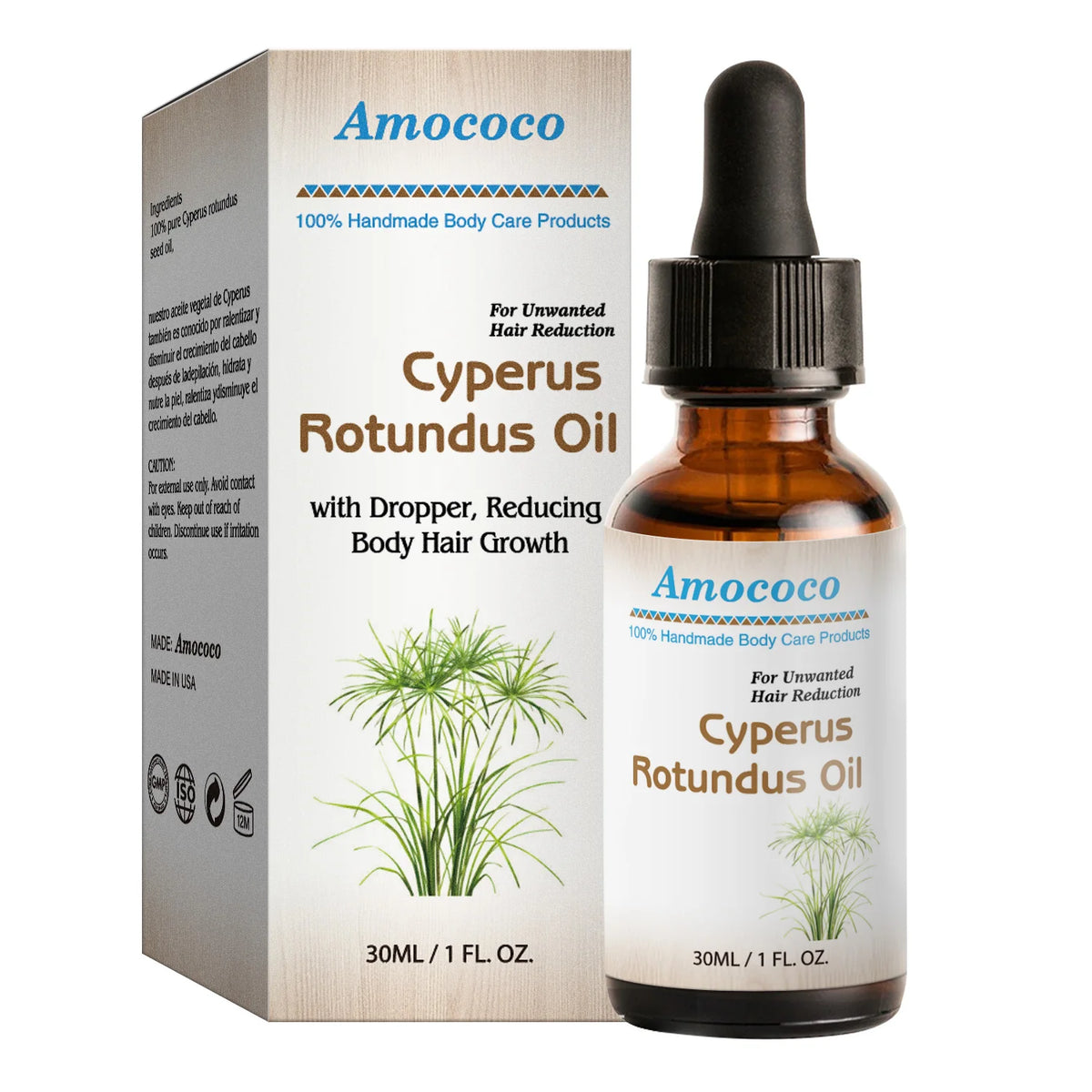 Amococo Cyperus Rotundus Oil Soothing Post-Hair Removal Serum (30ml)