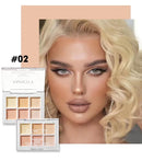 Long-Lasting 9-Color Concealer Palette for Dark Circles and Acne Marks