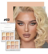 Long-Lasting 9-Color Concealer Palette for Dark Circles and Acne Marks