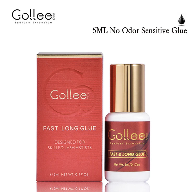 Gollee 0.5s Fast Dry Eyelash Extension Glue 6-8 Weeks Long Lasting Adhesive