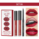 3pcs Matte Liquid Lipstick and Lip Liner Set