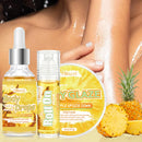 Pineapple Body Oil and Glaze Set with Rollerball Applicator