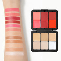 12-Shade Multi-Use Cream Blush, Contour, and Concealer Palette
