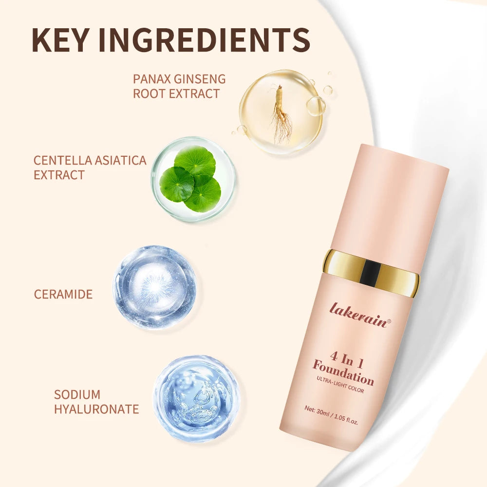 4-in-1 Moisturizing Full Coverage Foundation SPF 30