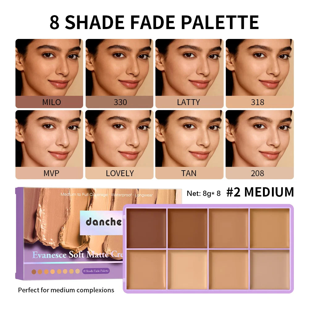 Full Coverage Cream Concealer and Contour Palette