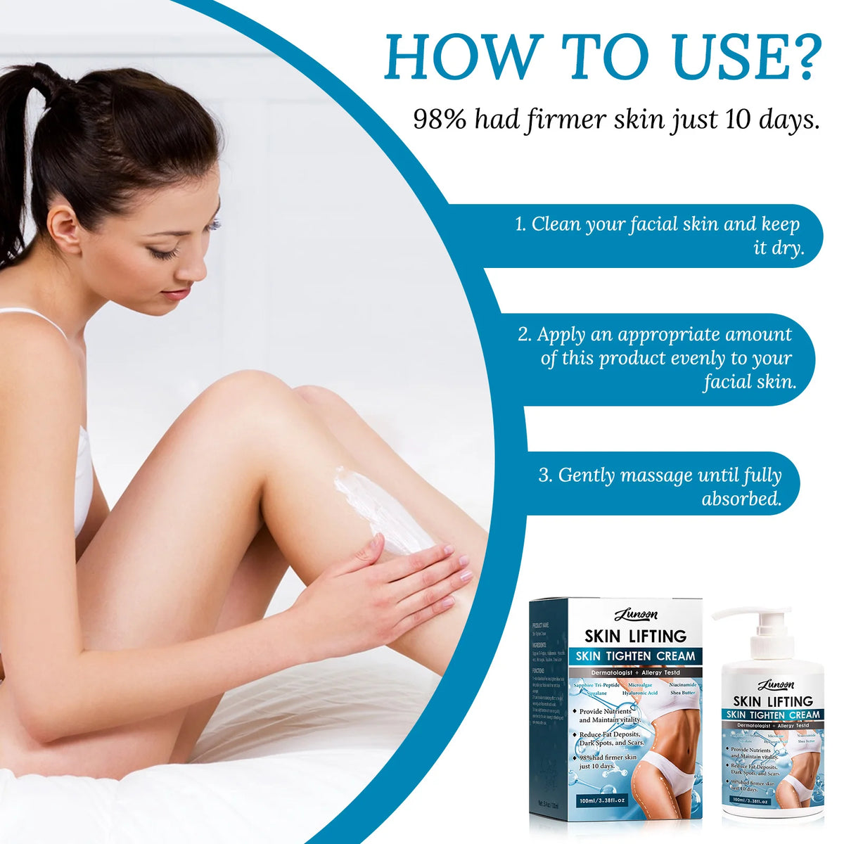 Collagen Tightening and Firming Body Lotion for Sagging Skin