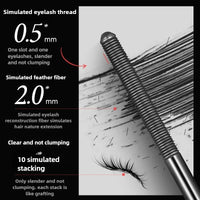 Waterproof Metal Iron Silk Fiber Mascara for Long Curling Lashes