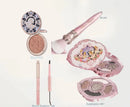 Moonlit Mermaid Makeup Set with Eyeshadow, Blush, Lip Gloss and Bag