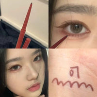 Ultra-fine Waterproof Gel Eyeliner Pencil in Pink Brown