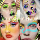 12-Color Neon UV Fluorescent Liquid Eyeliner Set