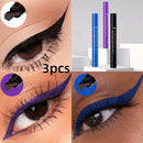 3-Piece Double-Headed Star Stamp Eyeliner Set - Waterproof & Long Lasting