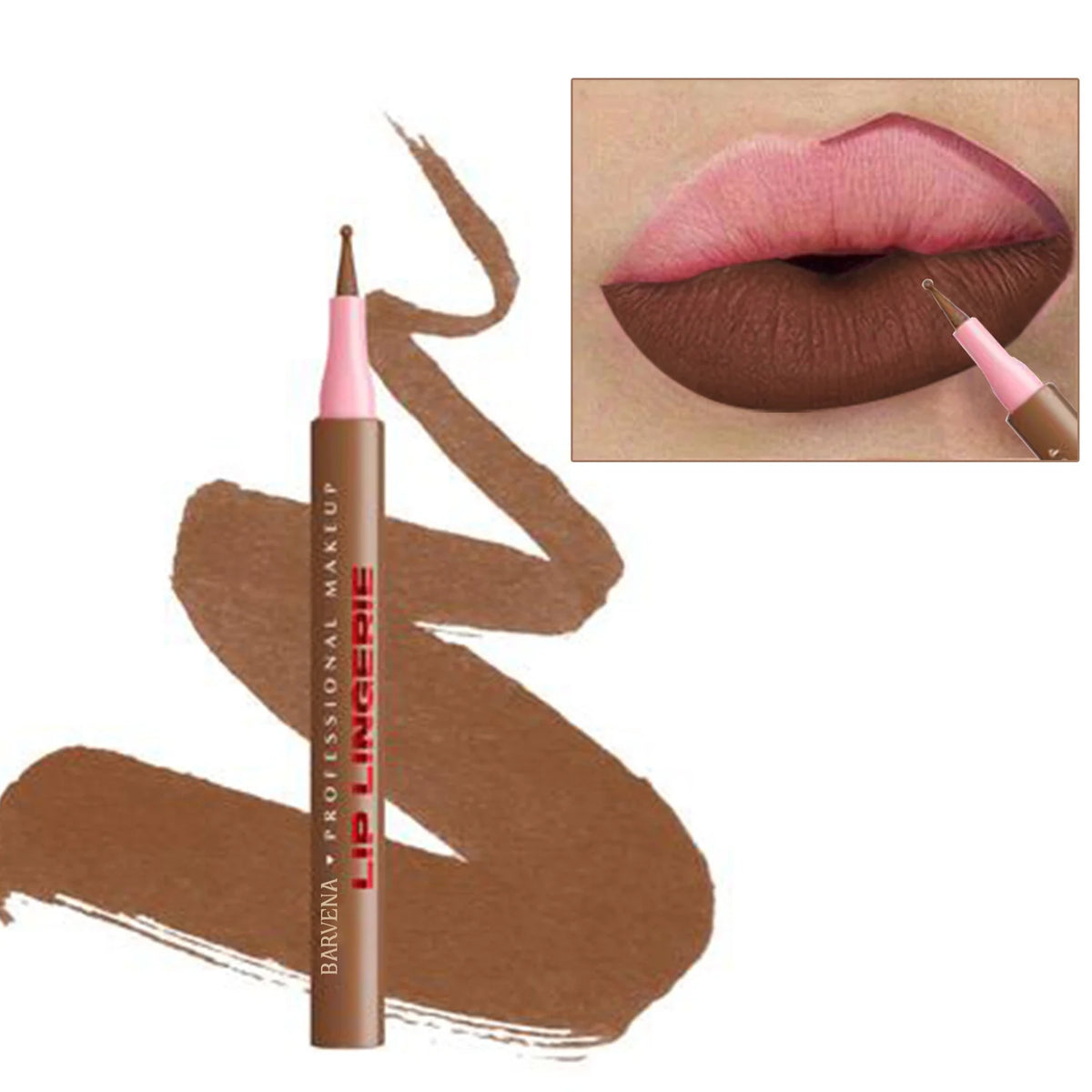 6-Color Matte Waterproof Lip Liner Pencil Set