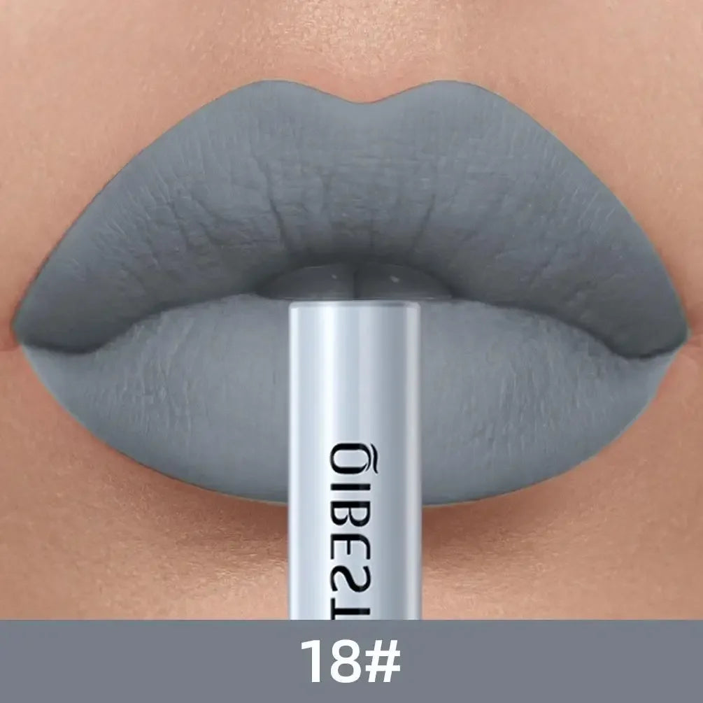 1 PC matte lipstick, non stick to cup, waterproof and long-lasting, whitening and non fading