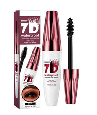 7D Volumizing Waterproof Mascara - Long Lasting Black Eye Makeup