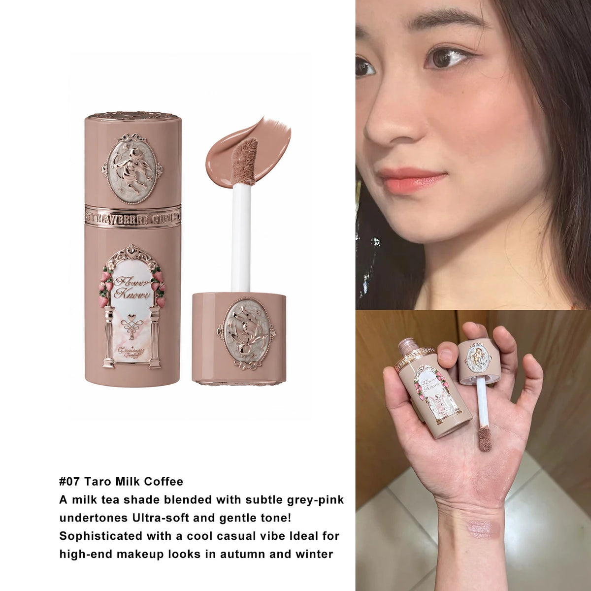 Strawberry Cupid Liquid Blush with Puff