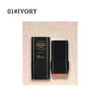 2-in-1 Full Coverage Foundation and Concealer Stick with Brush, 15g