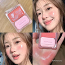 High Gloss Moisturizing Cream Blush and Lipstick with Puff