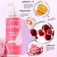 Whitening Body Lotion with Rose Oil and Vitamin C, 500ml