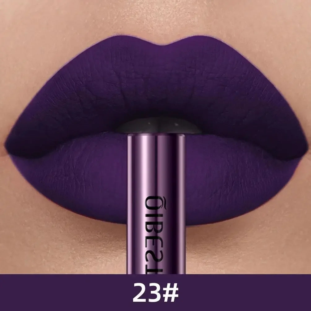 1 PC matte lipstick, non stick to cup, waterproof and long-lasting, whitening and non fading