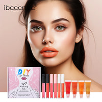 DIY Moisturizing Lip Gloss Making Kit with Glitter and Tools