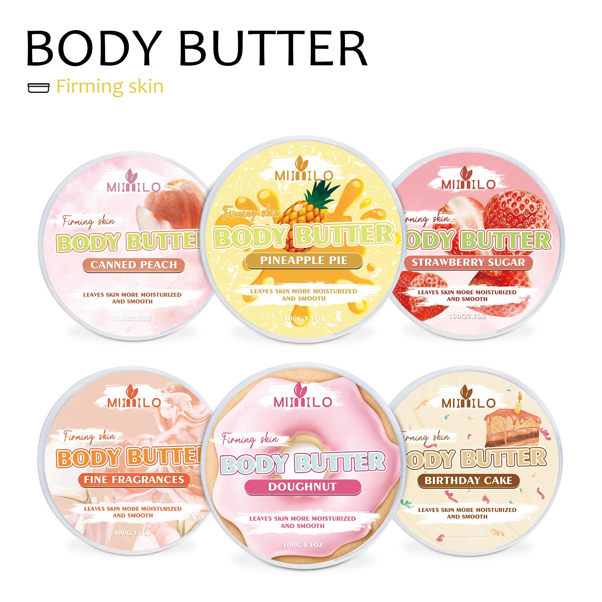 100g Moisturizing Body Glaze Cream in 6 Sweet Flavors