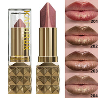 Long-Lasting Glitter Metallic Two-Tone Matte Lipstick
