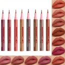6-Color Matte Waterproof Lip Liner Pencil Set