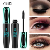4D Silk Fiber Waterproof Lash Mascara - Black Lengthening & Thickening