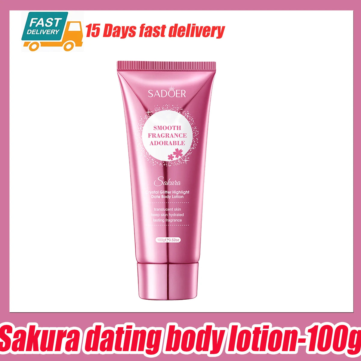 Cherry Blossom Moisture Crystal Glow High Gloss Body Lotion