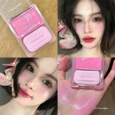High Gloss Moisturizing Cream Blush and Lipstick with Puff