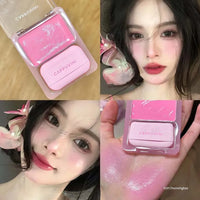 High Gloss Moisturizing Cream Blush and Lipstick with Puff