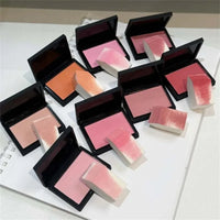 Monochrome Matte Blusher Palette Soft Silky Cheek Natural Facial Rouge Plate Lasting Nude Low Saturation Powder Blusher Makeup