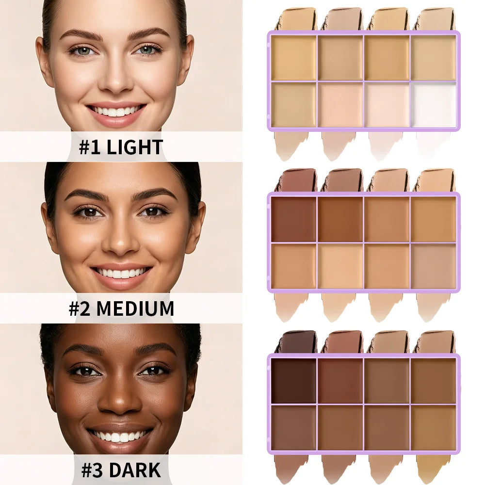 Full Coverage Cream Concealer and Contour Palette