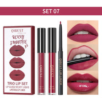 3pcs Matte Liquid Lipstick and Lip Liner Set