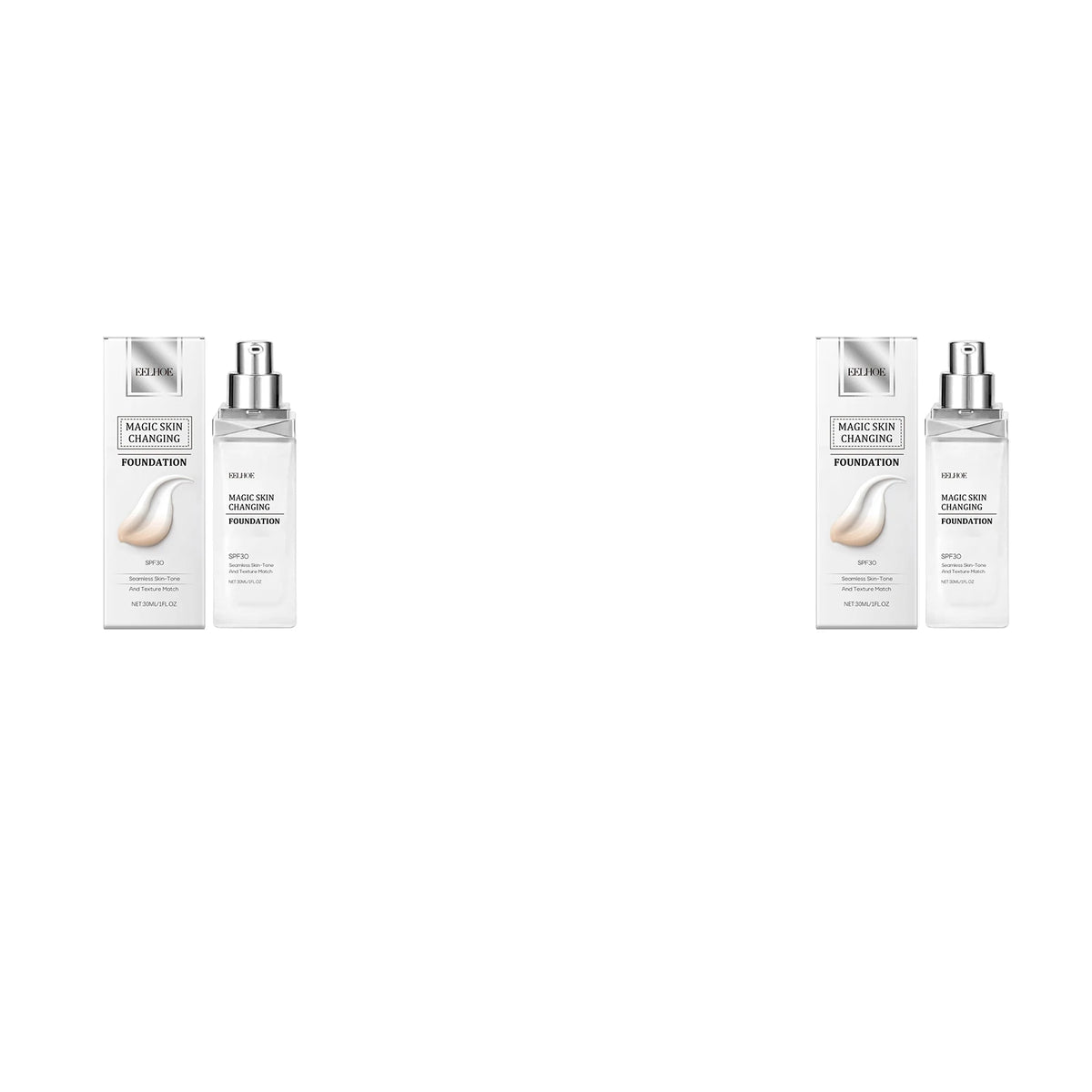 Color Changing Foundation with Hyaluronic Acid, 30ml