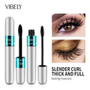 4D Silk Fiber Waterproof Lash Mascara - Black Lengthening & Thickening