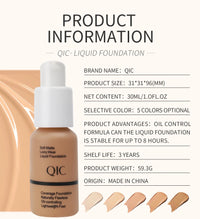 Oil-Control Liquid Foundation and Concealer, 60g