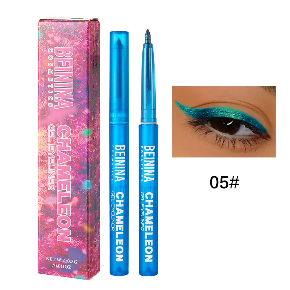 Metallic Blue Glitter Eyeliner Gel Pen