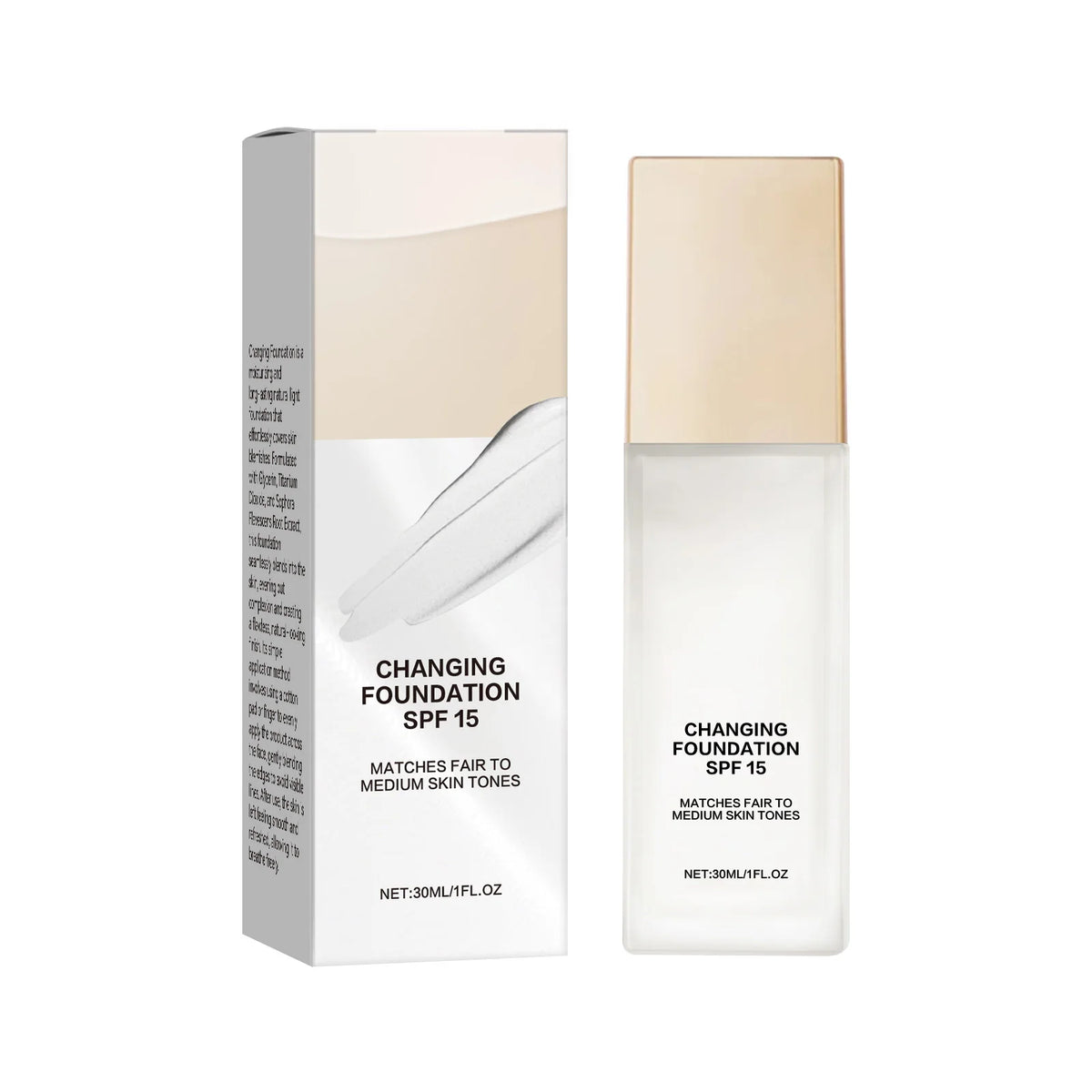 Lightweight Hydrating Liquid Foundation with SPF 15 and Hyaluronic Acid